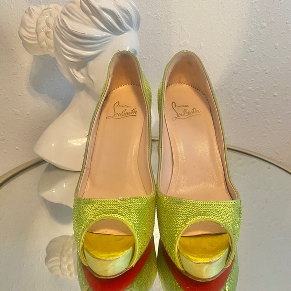 Christian Louboutin Very Prive Pailette Sequin heels - Picture 3 of 6